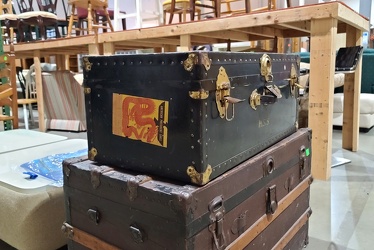 Steamer trunk at Habitat ReStore [04]