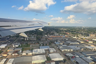 American Airlines flight 2073 takes off from New Orleans International Airport [03]