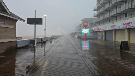 Ocean City boardwalk on a foggy afternoon [03]