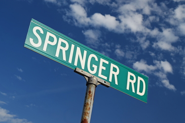 Sign for Springer Road in Logan Township, New Jersey [02]